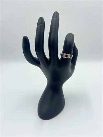 Fessenden & Co. 10K Diamond & Amethyst Ring