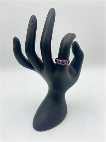 10K Purple Gem Stone Ring