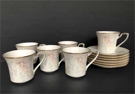 Discontinued Noritake Sweet Surprise Flat Cup & Saucer Sets
