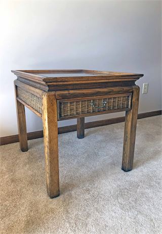 Thomasville Cane End Table