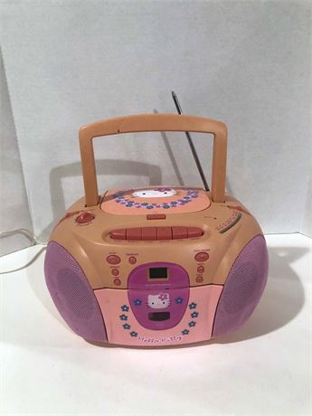 Hello Kitty AM/FM CD/Cassette Radio