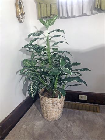 Nearly Natural Zebra Potted Plant