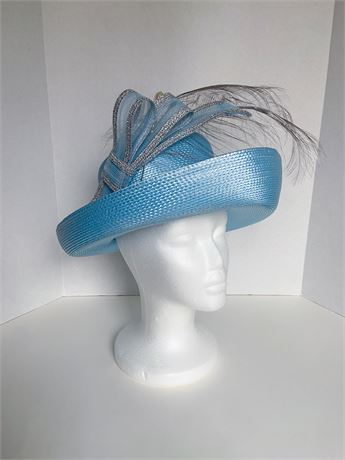 Sandra Blue Breton Ladies Hat