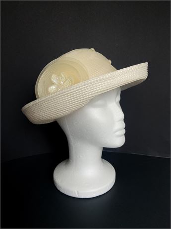 Cream Breton Ladies Hat