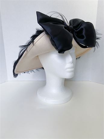 Michael Howard Wool Feathered Ladies Hat