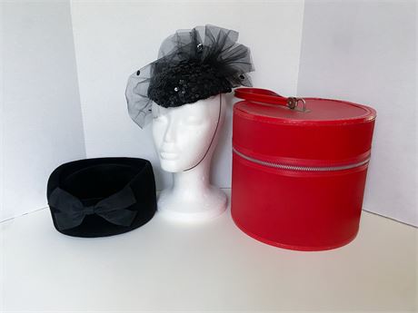 Pill Box & Juliet Ladies Hats & Vintage Hat Box