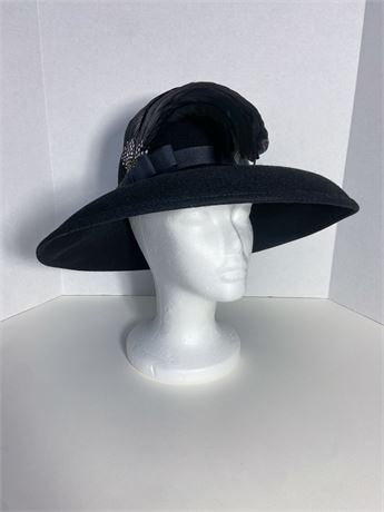 S&S Fashions Black Mushroom Hat