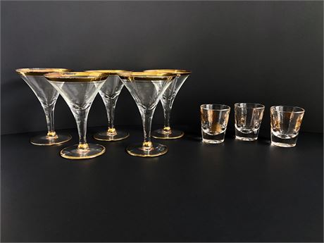 Discontinued Glastonbury-Lotus Cocktail Glasses