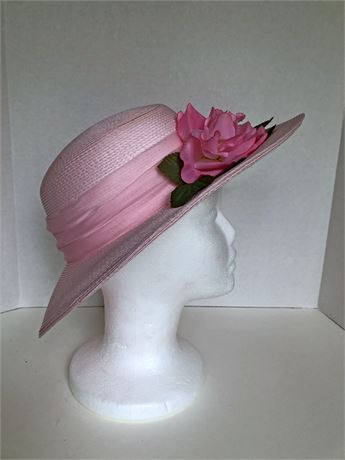 Sylvia New York Pink Cartwheel Ladies Hat