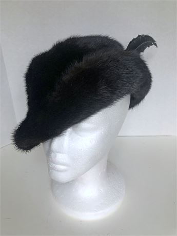 Vincent Bill Black Fur Ladies Hat