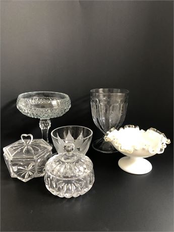 Fenton & Glass Candy/Nut Dish Collection